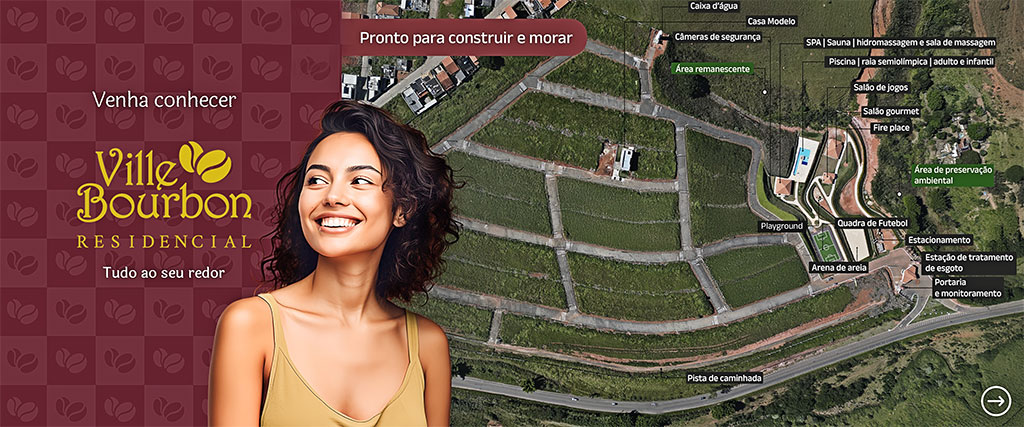 Residencial Ville Bourbon - Condomínio fechado em São Lourenço Carmo de Minas Swaraj Imóveis